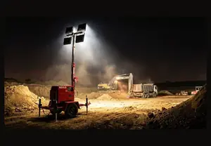 Torre de Iluminação a Diesel RV 4000 em operação